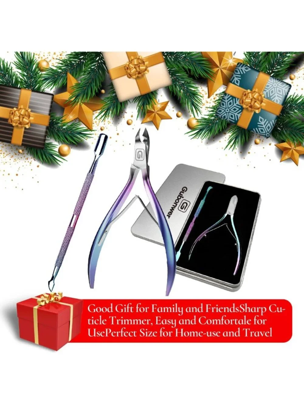 Professional Stainless Steel Cuticle Trimmer & Nippers - Sharp Nail Tool for